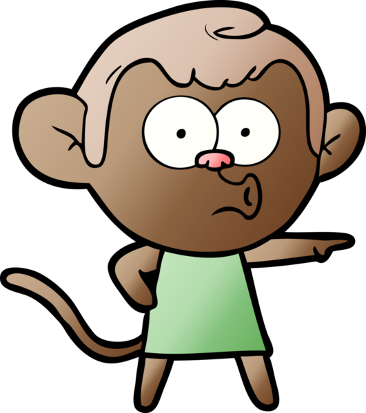 Bir insan tarafından çizilmiş çizgi film karakteri.