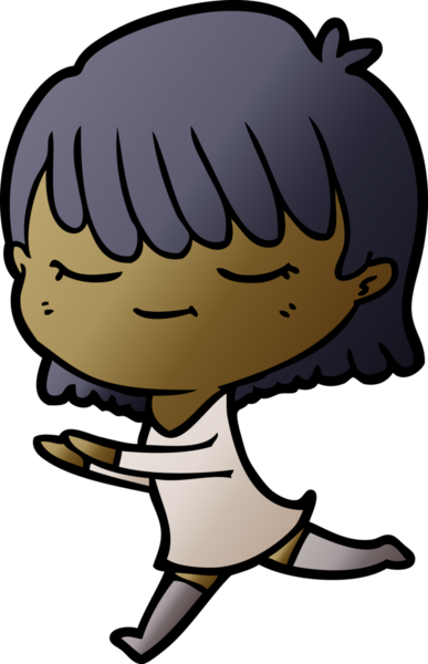 Bir insan tarafından çizilmiş karikatür kadın.