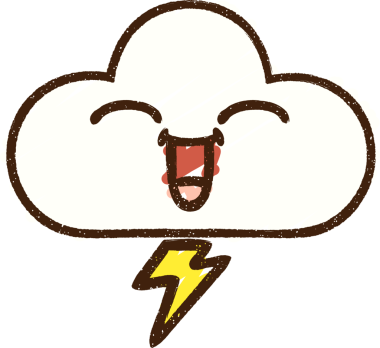 Bir insan tarafından çizilen Şimşek Bulutu Tebeşiri