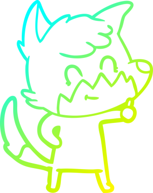 Bir insan tarafından çizilmiş soğuk hava çizgisi.