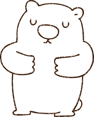 Bir insan tarafından çizilen Ayı Kömürü Çizimi