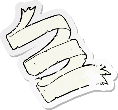 Bir insan tarafından çizilmiş bir karikatürün gerilimli yapıştırması.