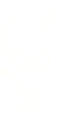 Bir insan tarafından çizilen Noel Adam Tebeşiri