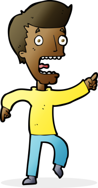 Bir insan tarafından çizilmiş karikatür.