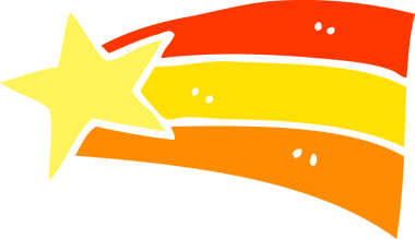 Bir insan tarafından çizilmiş düz renkli karikatür çizimi