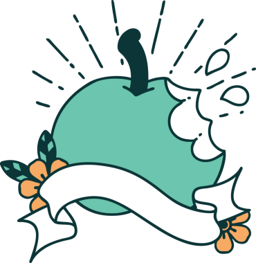 Bir insan tarafından çizilmiş, dövmeli bir parşömen.