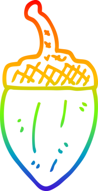 gökkuşağı gradyanı bir insan tarafından çizilmiş bir palamut çizimi