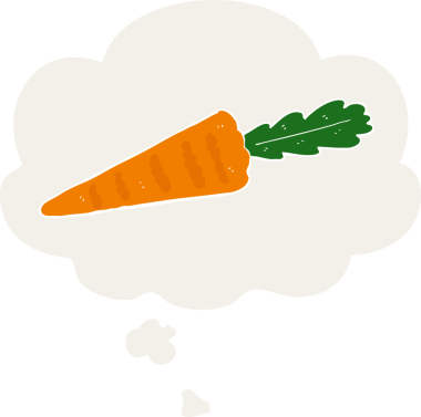 Düşünce baloncuklu karikatür insan tarafından çizilmiş.