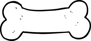 bir insan tarafından çizilmiş karikatür kemiği