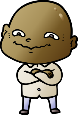 Bir insan tarafından çizilmiş ürkütücü bir çizgi film.