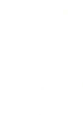 Bir insan tarafından çizilen Noel Denizkızı Tebeşiri