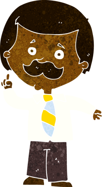 Bir insan tarafından çizilmiş bir fikri olan karikatür muhabiri.