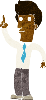 Bir insan tarafından çizilmiş, karikatür dostu bir adam.