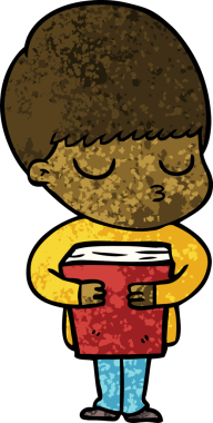 Bir insan tarafından çizilmiş sakin çocuk çizgi filmi.