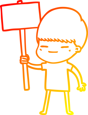 Bir insan tarafından çizilmiş kendini beğenmiş bir çizgi film karakteri çizimi.