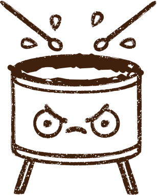 Bir insan tarafından çizilen Davul Kömürü Çizimi