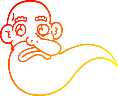 Bir insan tarafından çizilmiş huysuz, yaşlı bir adamın sıcak çizgi çizimi.