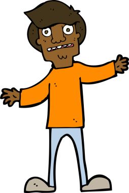 Bir insan tarafından çizilen karikatür adamı şaşırttı