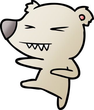 Bir insan tarafından çizilmiş bir çizgi film karakteri.