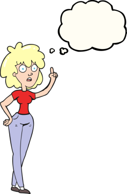 Bir insan tarafından çizilmiş serbest çizim baloncuk kadın.