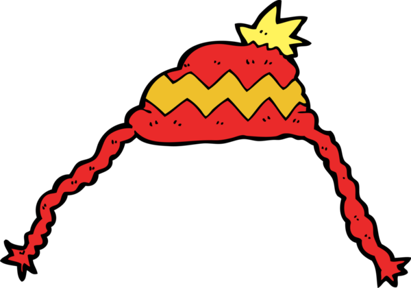 Bir insan tarafından çizilmiş çizgi film şapkası.