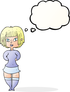 Bir insan tarafından çizilmiş serbest çizim baloncuk çizgi filmi mutlu kadın