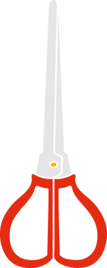 Bir insan tarafından çizilmiş tuhaf makas çizimi.