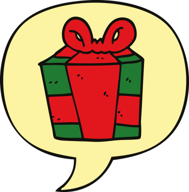 Bir insan tarafından çizilmiş konuşma baloncuğu olan bir çizgi film.