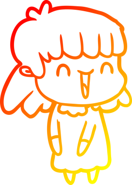 Bir insan tarafından çizilmiş bir karikatür kadın çizimi