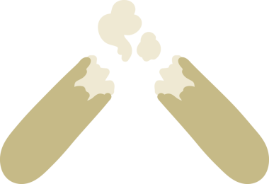 Bir insan tarafından çizilmiş taze ekmek.