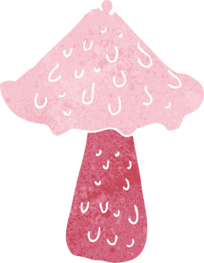 bir insan tarafından çizilmiş mantar mantarı