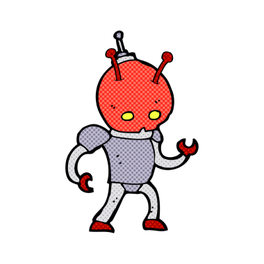 Bir insan tarafından çizilmiş bir uzay adamı.