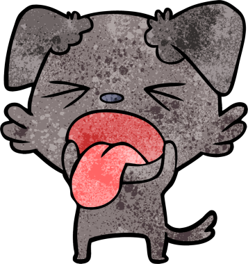 Bir insan tarafından çizilmiş iğrenç bir çizgi film.