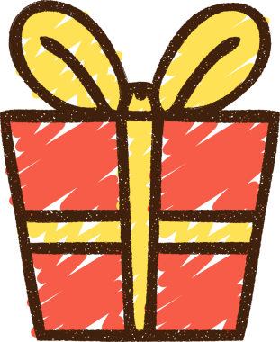 Bir insan tarafından çizilmiş Noel Tebeşiri