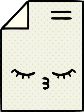 bir insan tarafından çizilmiş bir kağıt parçasının karikatürü.