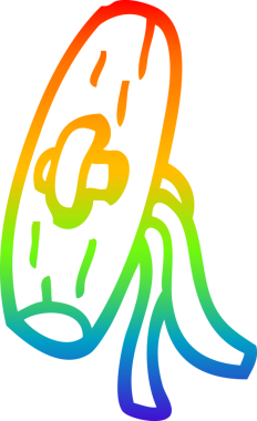 gökkuşağı gradyan çizgi çizimi bir insan tarafından çizilmiş eski ahşap düğme