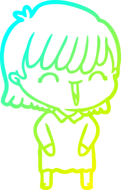 Bir insan tarafından çizilmiş bir karikatür kadın çizimi.