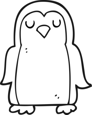 Bir insan tarafından çizilmiş siyah beyaz çizgi film noel ardılı.