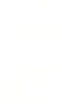 Bir insan tarafından çizilen Noel Kedisi Tebeşiri