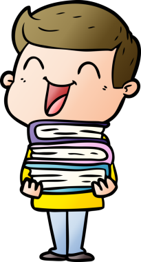 Bir insan tarafından çizilmiş gülen çizgi film adamı.