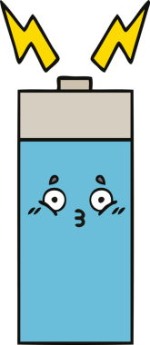 Bir insan tarafından çizilmiş güzel bir pil karikatürü.