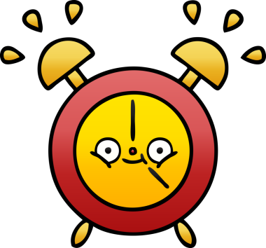 Bir insan tarafından çizilmiş alarm saatinin gölgeli çizimi