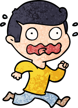 Çizgi filmdeki adam bir insan tarafından çizilmiş.