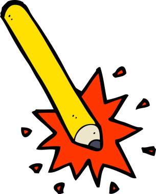 bir insan tarafından çizilmiş karikatür kalem