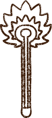 Bir insan tarafından çizilen sıcak termometre karakalem çizimi