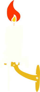 Bir insan tarafından çizilmiş bir mum çubuğu karalaması.