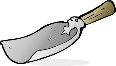 bir insan tarafından çizilmiş eski bir kürek