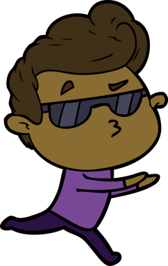 Bir insan tarafından çizilmiş havalı bir çizgi film.