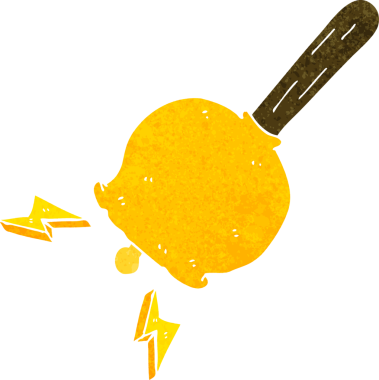 bir insan tarafından çizilmiş karikatür çanı