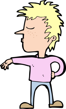 Karikatürist bir insan tarafından çizilmiş kamp hareketi yapıyor.